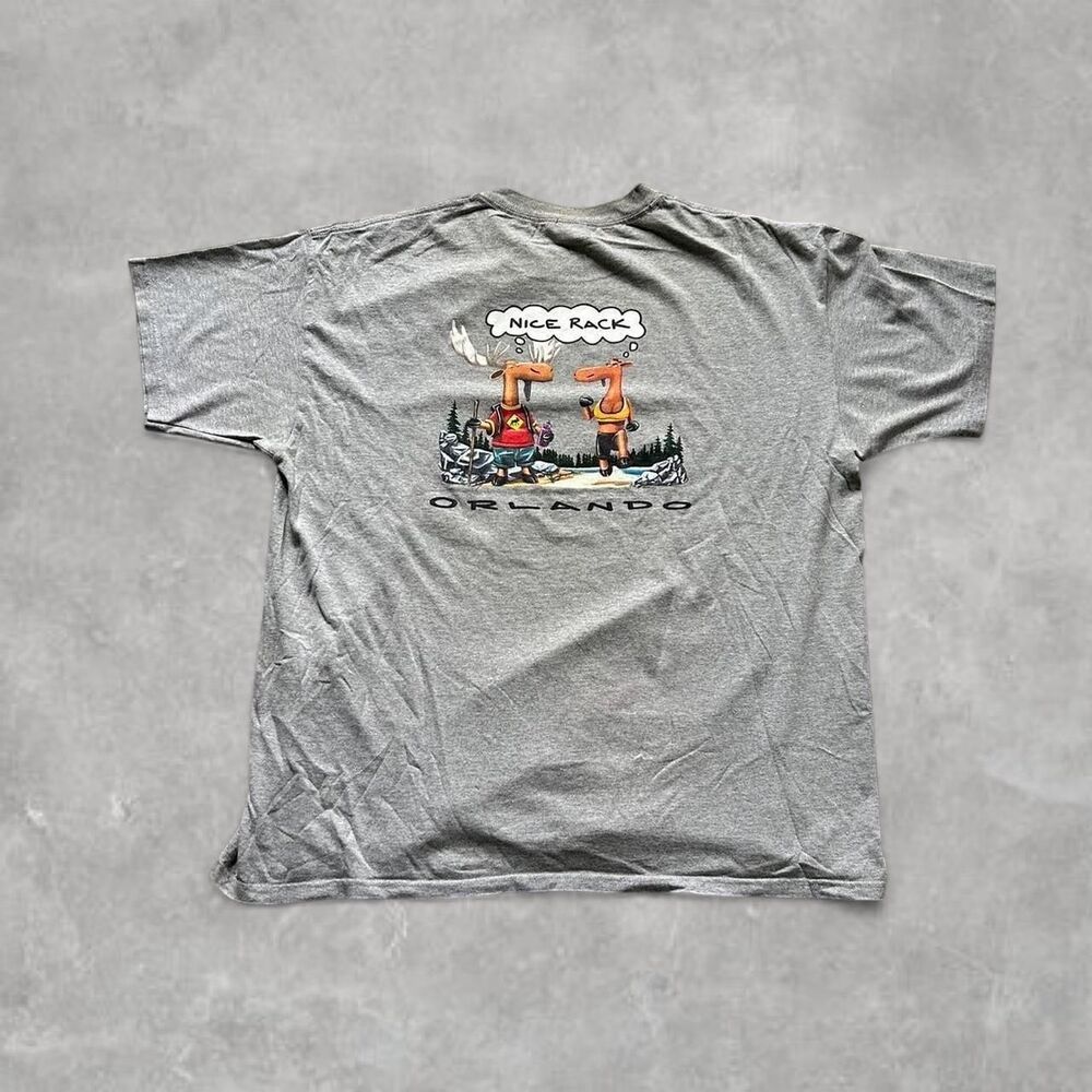 Anvil Men's Grey T-shirt